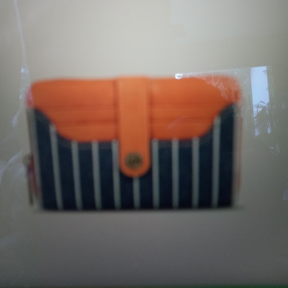 Lee Wallet- Women's Striped Denim Card Wallet- NWT - Picture 5 of 5